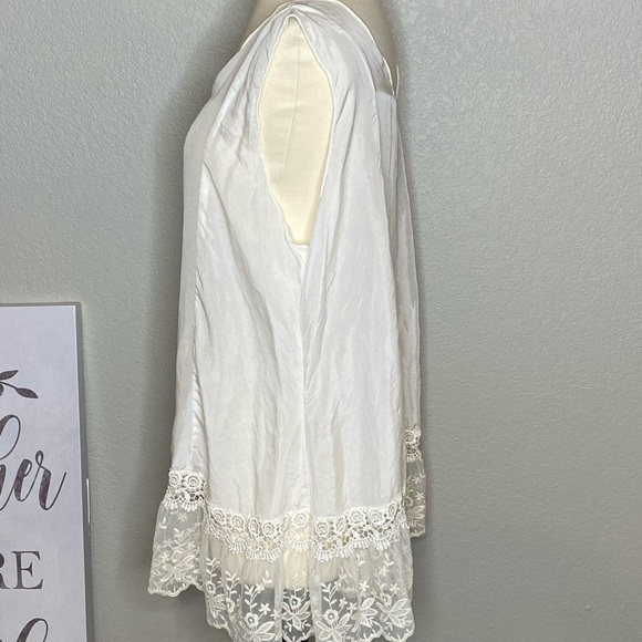 Boho Feminine Lace Top New Sz XL - Picture 6 of 8